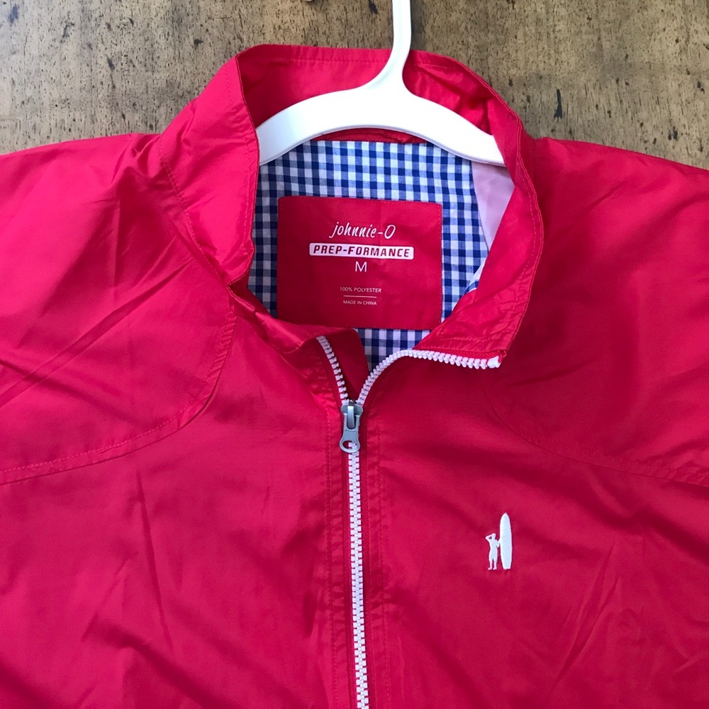 Johnnie-O BRAND NEW Red Prep Performance Jacket